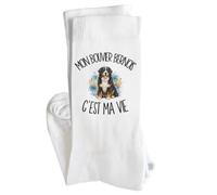 Chaussettes Homme Femme Mon Bouvier Bernois c'est ma vie | Coton Pointe Renforcée Talon Sans Couture 36-40 à 41-45 | Sport Ville Bureau | Cadeau Propriétaire Chien Anniversaire Noël Secret Santa