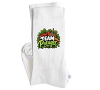 Chaussettes Homme Femme Team potager | modèle 2 | Coton Pointe Renforcée Talon Sans Couture 36-40 à 41-45 | Sport Ville Bureau | Idée Cadeau Jardinier Jardinière Secret Santa Noël