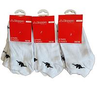 Chaussettes Homme Kappa Sport Technique, Mode et Confort -Assortiment modèles photos selon arrivages- (35/38, Pack de 9 blanches)