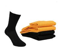 Chaussettes Homme Lot de 4 Fil d Ecosse Couleur - Jaune Taille - 39/42