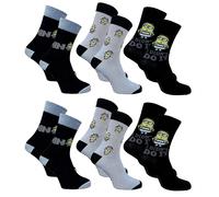 Chaussettes Homme Moi,Moche Et Méchant En Coton -Assortiment Modèles Photos Selon Arrivages- Pack De 6 Paires