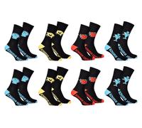Chaussettes Homme Monsieur Madame En Coton -Assortiment Modèles Photos Selon Arrivages- Pack De 6 Paires