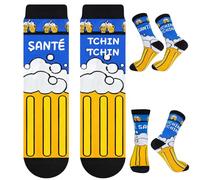 Chaussettes Homme Rigolote, SI TU VOIS ÇA Chaussettes Drôles Chaussettes Courtes Fantaisie Cadeaux Nouveauté pour Homme Femme Cadeau Noël Papa Amie Famille Fête des Pères