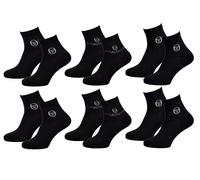 Chaussettes Homme Ville Sergio Tacchini Lot De 6 Quarter Pack De 6 Paires 0387 Noir