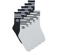 Chaussettes femmes adidas 3-Stripes Crew Socks 10 Pairs Blanc L