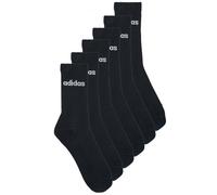 adidas Mixte Linear Crew Cushioned Socks 3 Pairs, Black / White, 37-40