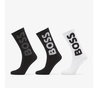 BOSS Chaussettes Logo 10263518 Lot de 3 paires Blanc/Noir 39-42 Homme
