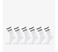 Hugo Boss Chaussettes 6P QS Stripe CC, lot de 6 courtes côtelées en coton mélangé Hommes
