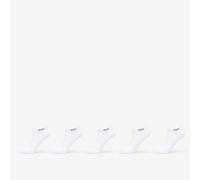 Hugo Boss Chaussettes basses Uni 10244663/01 – 5 paires, coton mélangé, logo, Blanc EU 39-42 Homme
