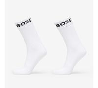 Chaussettes Hugo Boss Quarter-Length Socks in Stretch Fabric 2-Pack White 43-46
