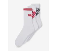 Chaussettes HUGO Valentine blanc rouge noir femme (3 paires) - 39-42