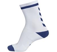 hummel Mixte Elite Indoor Sock Low Chaussettes, Blanc/bleu, 46 EU