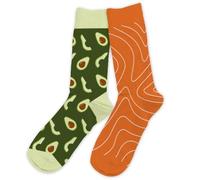 Chaussettes Humoristiques Plats et Boissons Mythiques - Avocat/Saumon