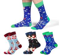 Chaussettes Humour Homme, Chaussettes Homme Fantaisie Chaussette de Noel Homme en Coton Cadeaux Drole pour Hommes, Chaussettes Rigolotes Homme Idée Cadeau Homme Papa Grand-père mon Amie 43-46