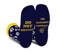 Chaussettes Humour Homme Femme Ado Garçon-DO NOT DISTURB I'M WATCHING FOOTBALL-Hommes Fantaisie Rigolotes Original Humoristique Drole Personnalisé Utile Insolite-Idee Cadeau Rigolo Noel Anniversaire