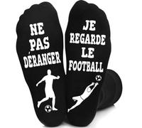 Chaussettes Humour Homme NE PAS DÉRANGER JE REGARDE LE FOOT, Chausettes Drôle 43-46 Hiver en Coton, Chaussette Rigolote Homme Fantaisie Idée Cadeau Rigolo Homme Ado Anniversaire Fête des Peres