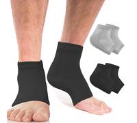 chaussettes hydratantes à talon, Lot de 2 Paires de Chaussettes Hydratantes, Chaussettes Soin Pieds, Hydratation Intense Pieds Doux/Régénérés, Idéal pour Traitement de réparation du talon fissuré