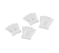 Chaussettes Hydratantes Gel de Spa pour Orteils, 2 Paires Blanches | Polyamide et Fil Latex, Toucher Souple et Chaud, Usage Spa et Soin Professionnel des Pieds