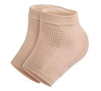 Chaussettes hydratantes pour talons - Chaussettes à bout ouvert - Gel craquelé - Chaussettes de réparation de talon sans orteils pour pieds secs et craquelés