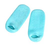 Chaussettes Hydratantes pour Talons en Gel, Soin Pieds Bleu | Fibres Plume et Gel Intégré, Usage Quotidien à Maison, Peaux Sèches et Travailleurs Debout