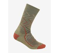 Chaussettes Icebreaker Hike+ Medium Crew Sunrise vert rouge femme - S