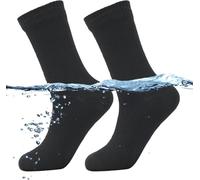 Chaussettes Imperméables, Chaussettes D’Aventure pour Hommes Et Femmes, Chaussettes Respirantes, Chaussettes Chaudes pour Le Ski, Les Sports Nautiques, La Randonnée, L, Black, M