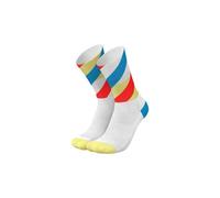 Chaussettes incylence loops blanc bleu jaune