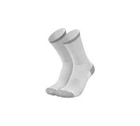 INCYLENCE Paire de chaussettes de vélo de course pour homme - Ultra fines - Compression légère - Respirantes et coutures lisses au niveau des orteils, Blanc., 43-46