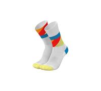 Chaussettes incylence strides blanc bleu jaune