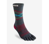 Chaussettes Injinji Trail Midweight Crew gris rouge bleu - M