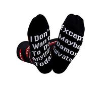 Chaussettes inspirées de l'émission télévisée - Cadeau fantaisie pour les amateurs de vampires, Damon Salvatore EU, M