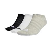 Adidas Chaussettes invisibles Thin & Light 3 paires Mixte enfant 7-8 ans Gris chiné/Blanc/Noir