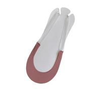 Chaussettes invisibles invisibles Hailnrothwad - Doublure basse - Talon semi-ouvert avec bande élastique transparente pour un confort tout au long de la journée, rouge brique, Taille unique