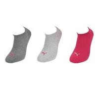 Chaussettes invisibles Puma Thin middle grey/rse x3 Blanc taille : 35-38 réf : 57023 Blanc, Blanc