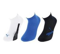 Puma Kids' Bwt Quarter Socks (3 Pack) Chaussettes, Navy/White/Strong Blue, 31/34 (Lot de 3) Mixte Enfant