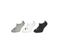 Puma Sneaker Chaussettes, Gris/Blanc/Noir, 23/26 (Lot de 3) Enfant Unisexe