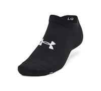 Under Armour Chaussettes UA Essential No Show – Lot de 6 – Mixte – BLK – Taille L EU