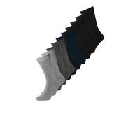 Jack & Jones Chaussettes Jacjens – Lot de 10 – Gris foncé, noir et bleu marine – Taille unique Homme