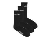 JACK & JONES Chaussettes Jacmelvin Homme – Lot de 3 paires Tennis Noos Noir Taille unique EU