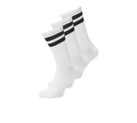 Jack & Jones Lot de 3 paires de chaussettes pour homme Blanc Taille unique