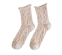 Chaussettes japonaises à bout unique pour femme, beige, Taille unique