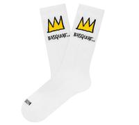 Chaussettes Jimmy Lion Athletic Basquiat crown Blanc 36/40