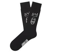 Chaussettes Jimmy Lion Basquiat sugar Ray Robinson Noir 36/40