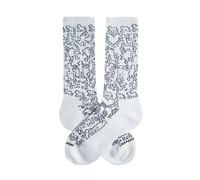 Chaussettes Jimmy Lion Keith Haring Community Blanc 36/40