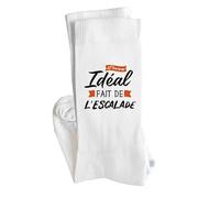 Chaussettes L’homme idéal fait de l’escalade | Socks | Taille 41-45 | Idée Chaussettes Personnalisées Cadeau Fête Original Famille Travail Départ Collègue Retraite Noël.
