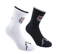 La Sportiva FOR YOUR MOUNTAIN SOCKS ZZRS011 Black/White Noir 47-48 EU