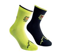 La Sportiva Chaussettes FOR YOUR MOUNTAIN ZZRS011 Noir/néon Taille 35-37 EU