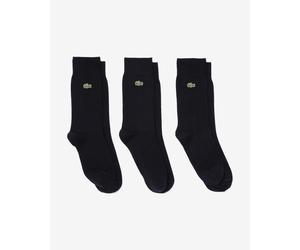 Chaussettes Lacoste Basic Crocodile noir (3 paires) - 39-42