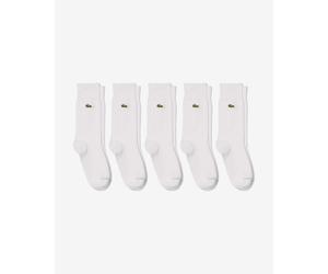 Chaussettes Lacoste Cotton blanc pur 5 unités - 39-42