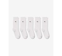 Chaussettes Lacoste Cotton blanc pur 5 unités - 43-46